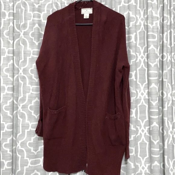 ruby moon Sweaters - Deep wine cardigan